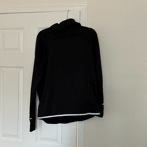 GAP Fit Heathered Black Sweatshirt